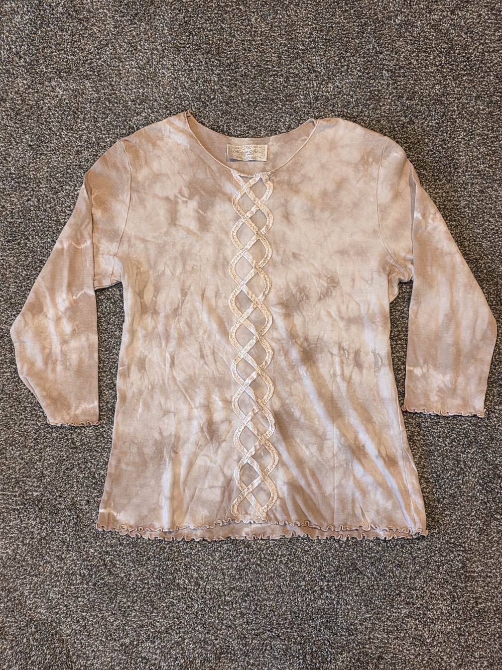 Nature Art Lynn Yang Tie-Dye Top - Sz Large